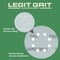 Legit Grit 5 inch Sand paper Disc, 8-Hole, 60 Grit, 150PK LG5-860-150 - alternate 4